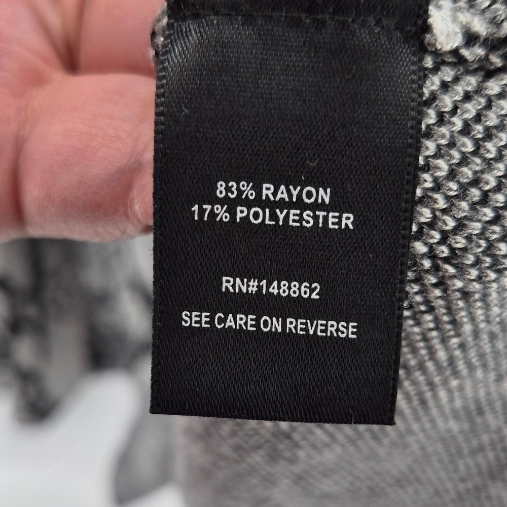 Torrid Sweater Dress Women's 1X Gray Black Snakeskin Jacquard Sleeveless - Picture 7 of 11